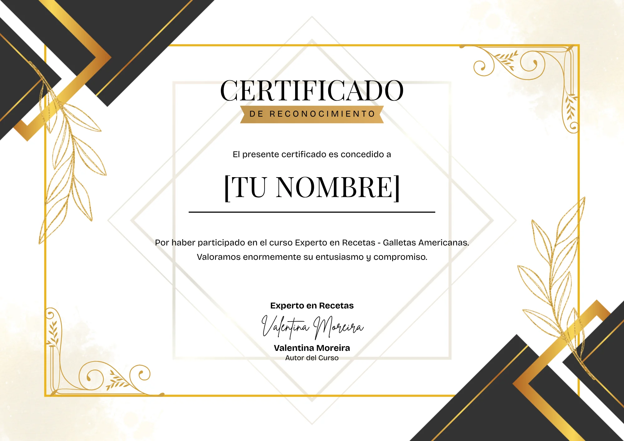 Certificado de Reconocimiento