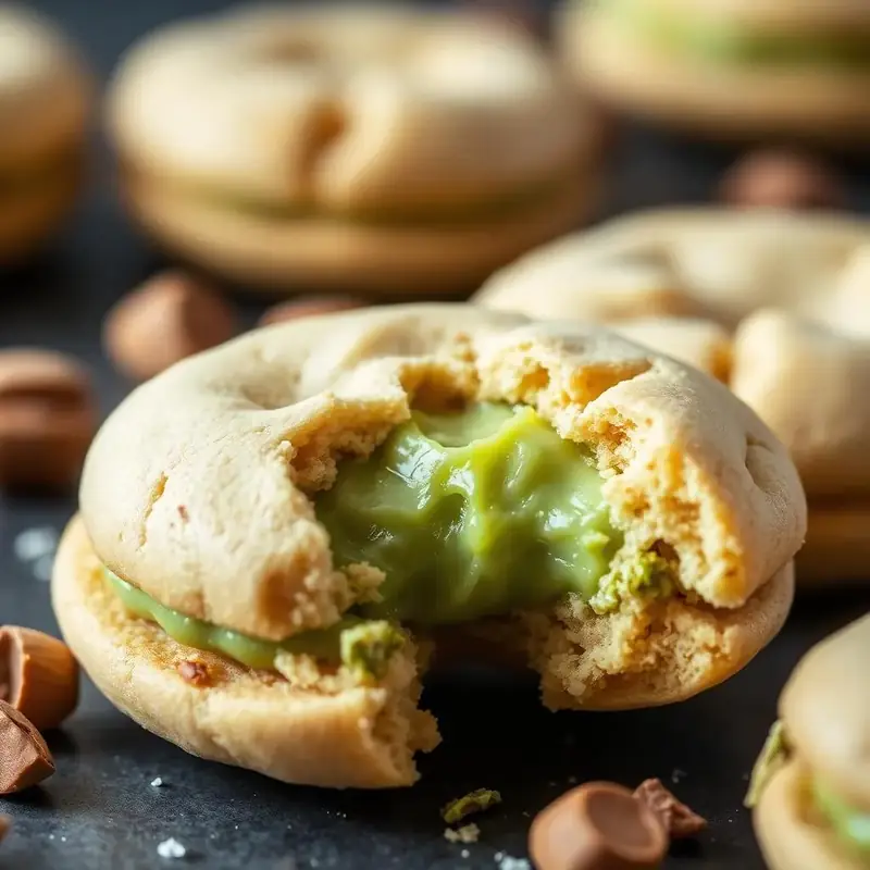 Galleta de pistacho rellena